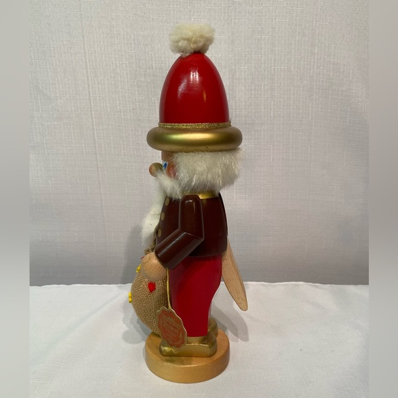 Steinbach Chubby Gold Nico Nutcracker 13" Tall German Wooden Burlap Bag S743 - Picture 7 of 11